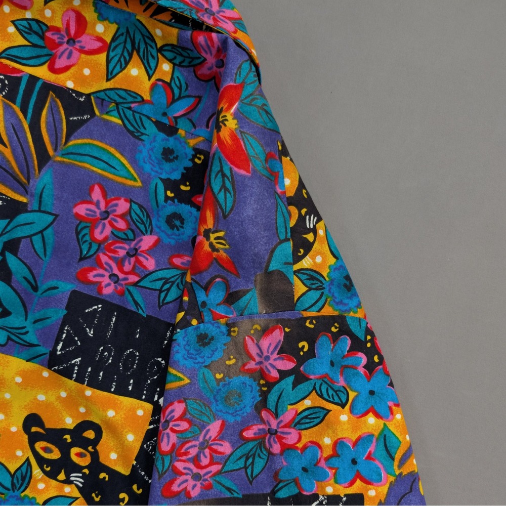 Hilo Hattie Hawaiian Shirt 2XL Tropical Floral Jungle Aloha Camp Shirt - Picture 9 of 9